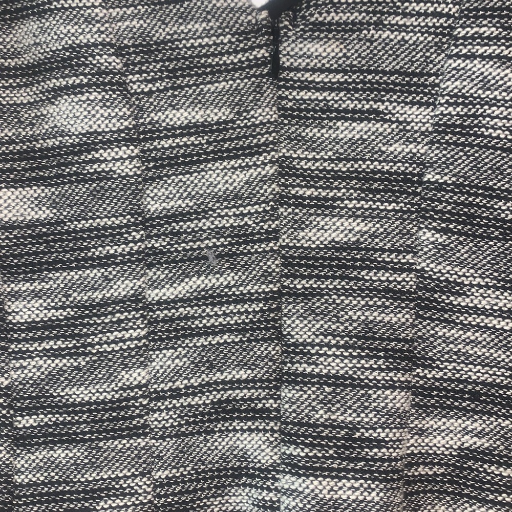 Banana Republic Marled Tweed Fit and Flare Tank Dress Size 4 Black/Cream - Picture 7 of 11